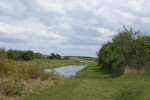 Kanaal in Waterwingebied Oranje zon